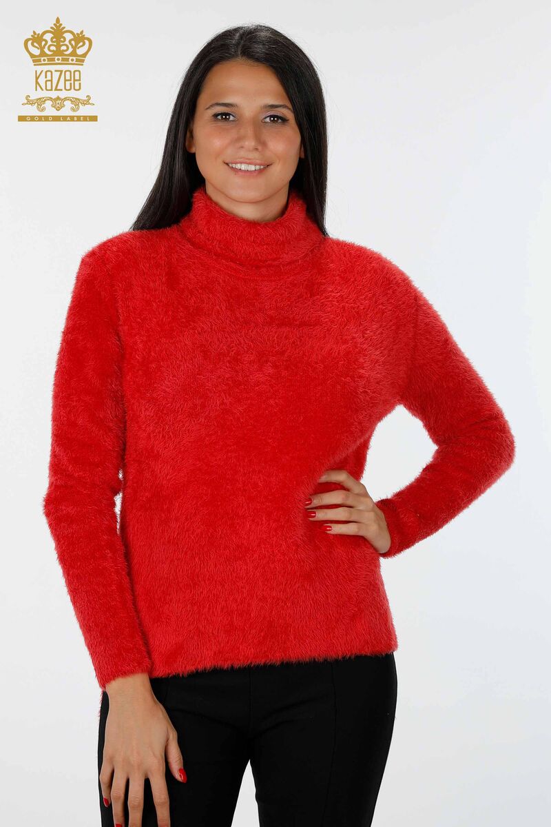 basic red sweater
