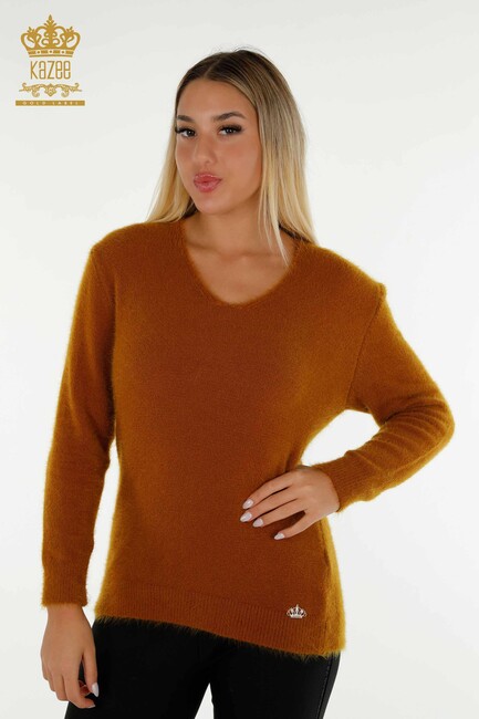 Women's Knitwear Sweater Long Sleeve Mustard - 18921 | KAZEE - Thumbnail