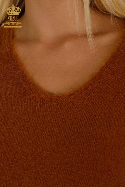 Women's Knitwear Sweater Long Sleeve Mustard - 18921 | KAZEE - Thumbnail