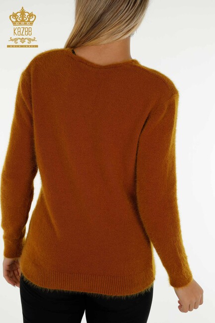 Women's Knitwear Sweater Long Sleeve Mustard - 18921 | KAZEE - Thumbnail