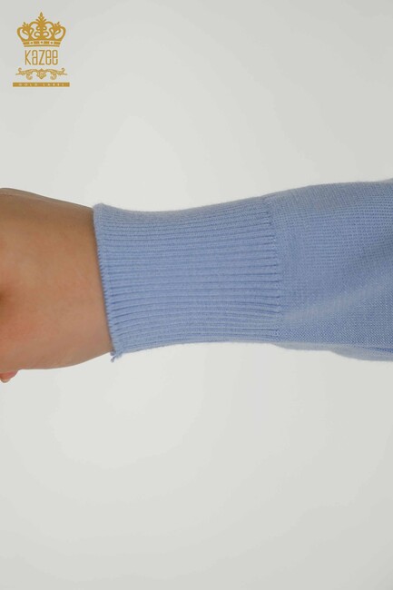 Women's Knitwear Tiger Pattern Blue - 30127 | KAZEE - Thumbnail