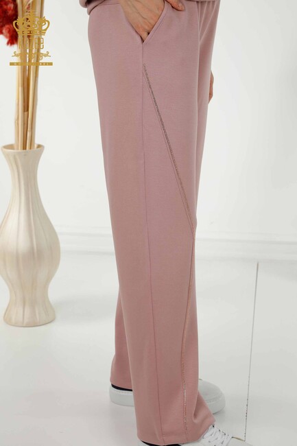 Women's Tracksuit Set Zipper Rose - 17549 | KAZEE - Thumbnail