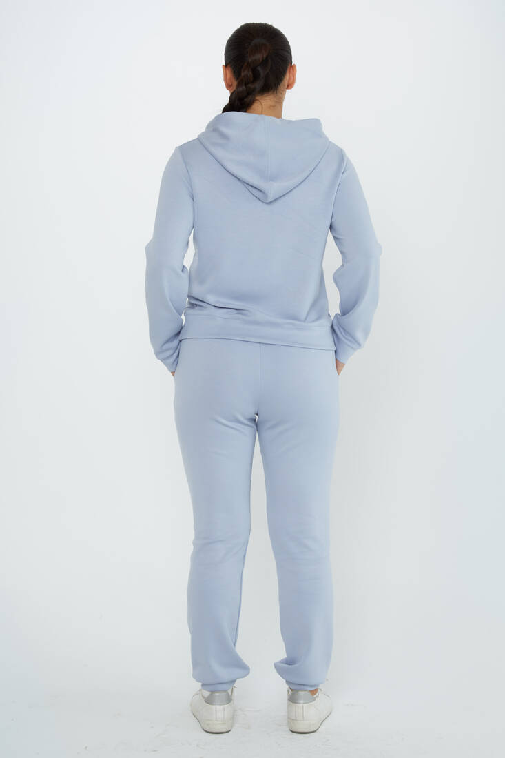Women's Tracksuit Kazee Text Detail Blue - 17593 | KAZEE