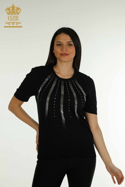 Women's Knitwear American Model Black - 30460 | KAZEE - Thumbnail