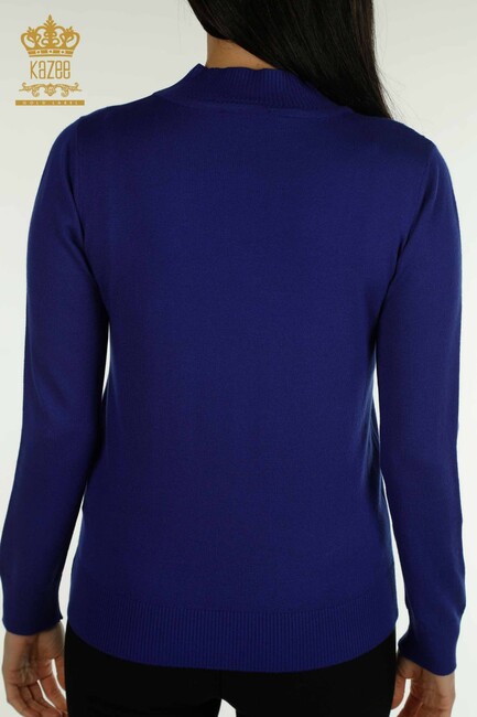 Women's Knitwear Long Sleeve Saxe - 30469 | KAZEE - Thumbnail