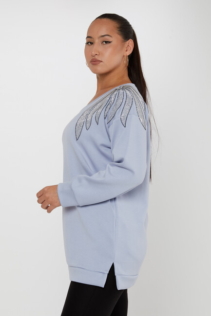 Women's Sweatshirt Long Sleeve Blue - 17855 | KAZEE - Thumbnail