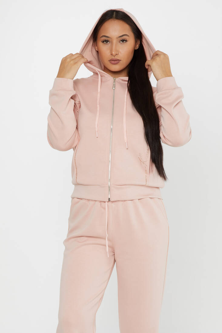 Women's Tracksuit Hooded Powder - 17550 | KAZEE