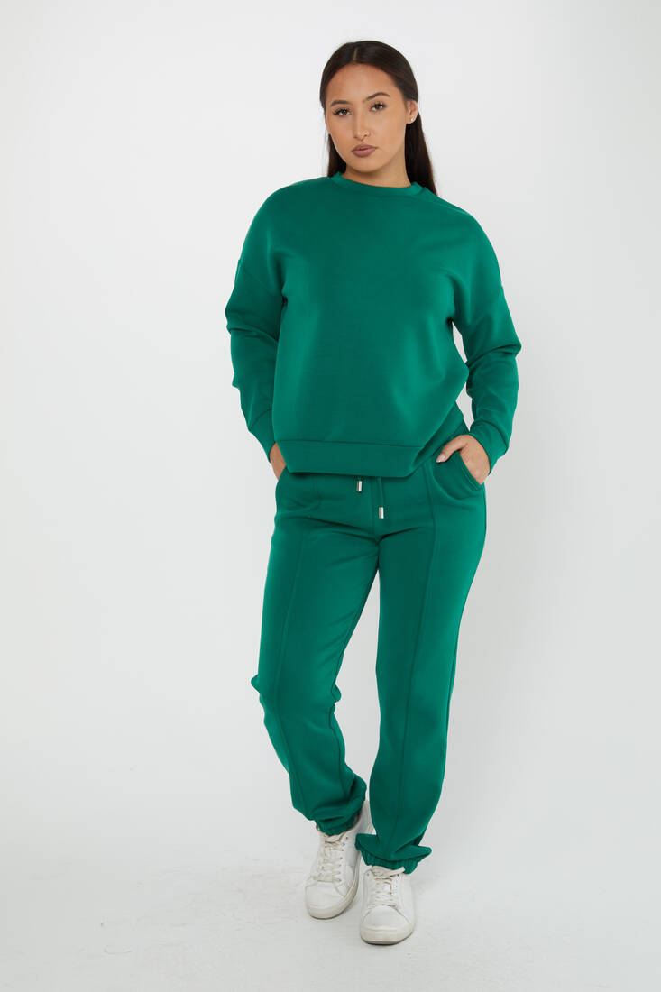 Women's Tracksuit Long Sleeve Green - 17579 | KAZEE