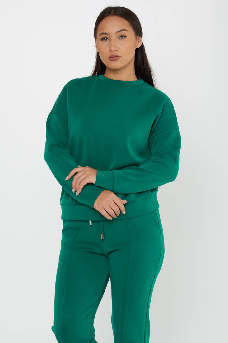 Women's Tracksuit Long Sleeve Green - 17579 | KAZEE
