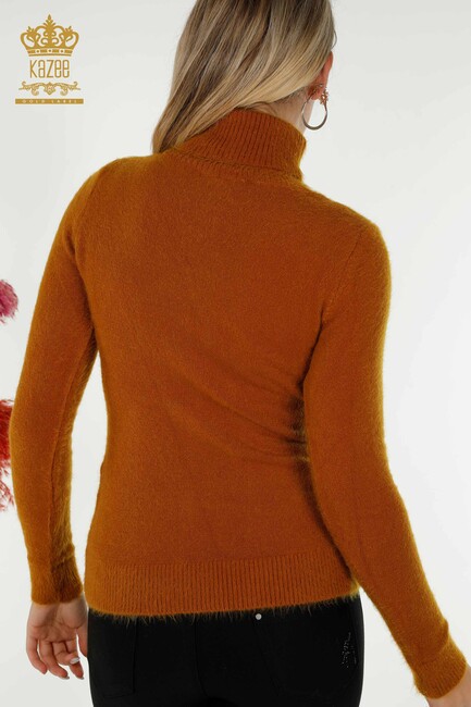 Женская ангора с логотипом горчичного цвета — 12046 | КАZEE - Thumbnail