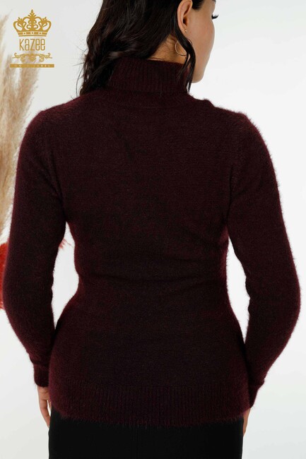 женская куртка из ангоры с логотипом сливы - 12046 | КАZЕЕ - Thumbnail
