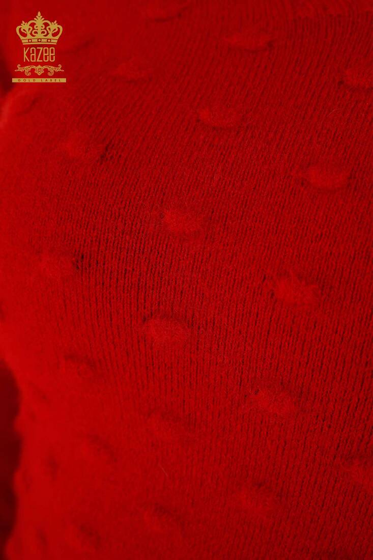 Женский ангорский трикотаж Базовый красный - 18474 | КАZEE