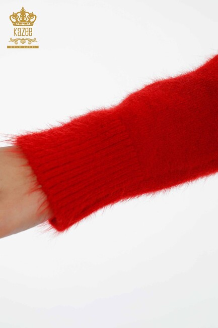 Женский трикотажный свитер Ангора Красный - 18915 | КАZЕЕ - Thumbnail