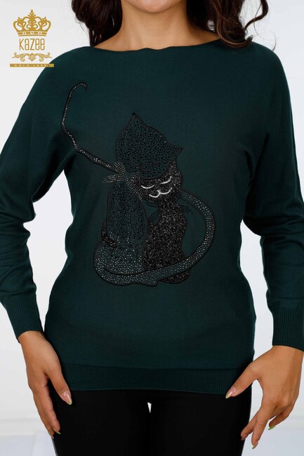 Женский трикотаж Кошка с рисунком Нефти - 15284 | КАZЕЕ - Thumbnail
