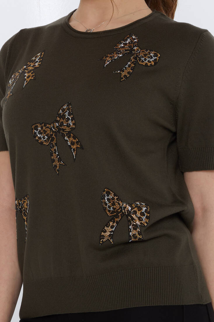 Женский трикотаж Stone Detailed Vert - 31577 | КАZEE