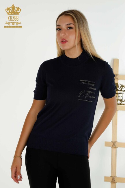 Женский трикотаж Stoned American Model Navy Blue - 30491 | КАZEЕ - Thumbnail