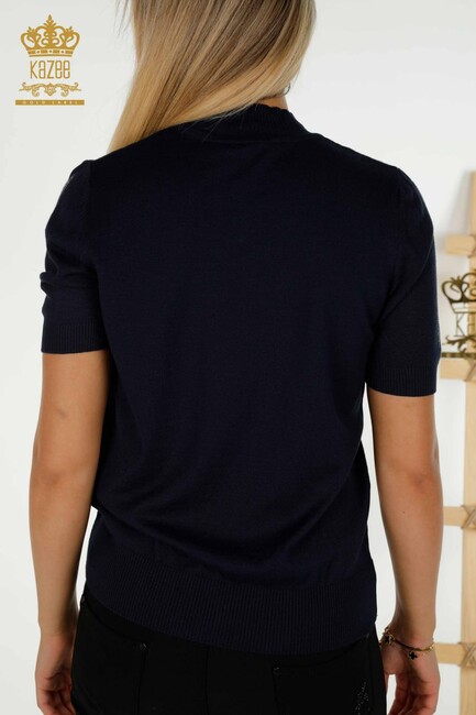 Женский трикотаж Stoned American Model Navy Blue - 30491 | КАZEЕ - Thumbnail