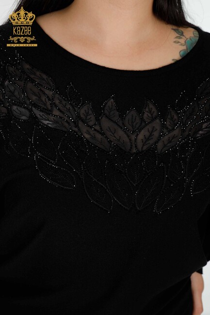 Женский трикотаж с вышивкой Вышиванка Черный - 16942 | КАZЕЕ - Thumbnail